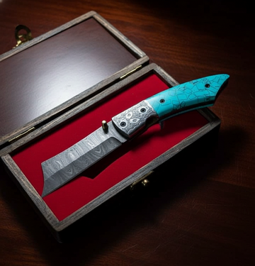 Custom Handmade Folding Knife β Razor Blade Edition π₯