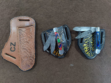 Custom’s Handmade Trapper Knife – With Custom Sheath 🔥